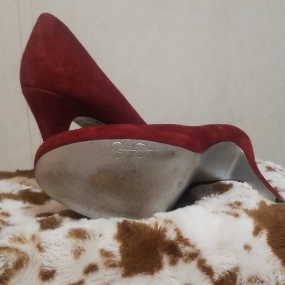 Jessica Simpson suede high heels - Picture 2 of 4